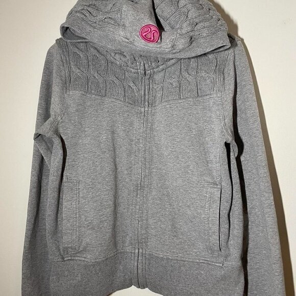 Lululemon Fireside Cable Knit Hoodie size 10 - Picture 3 of 6